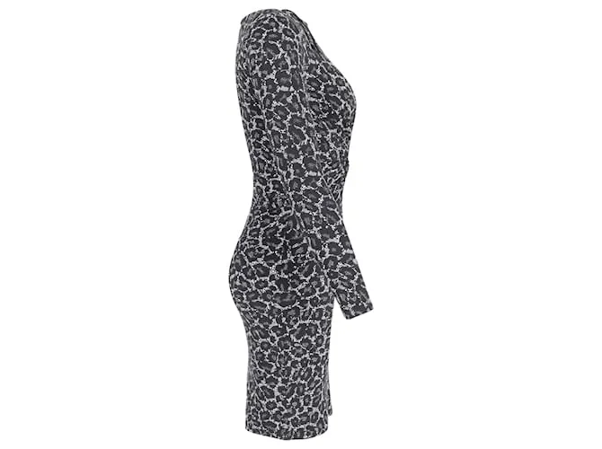 Vestido midi de Michael Kors en poliéster con estampado animal Impresión de pitón 